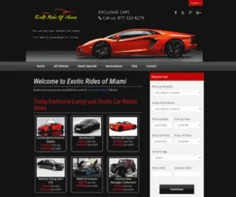 Mialuxurycarrental.com(Mialuxurycarrental) Screenshot