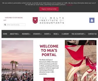 Miamalta.org(The Malta Institute of Accountants) Screenshot