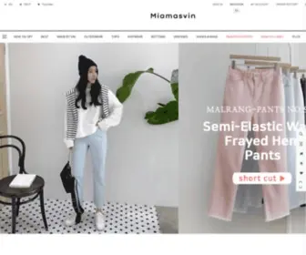 Miamasvin.co.kr(여성의류) Screenshot