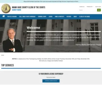 Miami-Dadeclerk.com(Miami-Dade County Clerk of the Courts) Screenshot