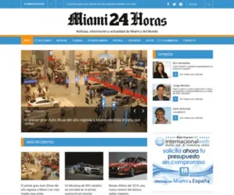 Miami24Horas.com(Noticias de Miami información y actualidad de Miami) Screenshot