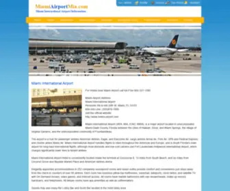Miamiairportmia.com(Miami Airport MIA Miami Airport) Screenshot