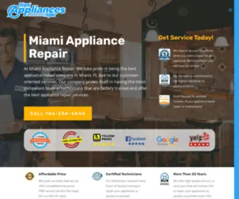 Miamiappliancesrepair.com(Miami Appliance Repair) Screenshot