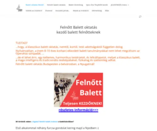 Miamibalett.hu(Balett oktatás) Screenshot