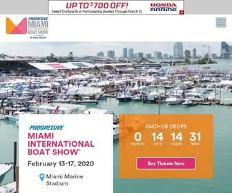 Miamiboatshow.com(Miami International Boat Show) Screenshot
