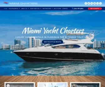 Miamicharters.com(Miami Yacht Charters) Screenshot