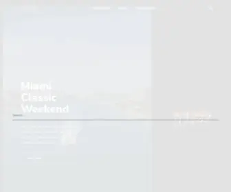 Miamiclassicweekend.com(Miami Classic Events & More) Screenshot