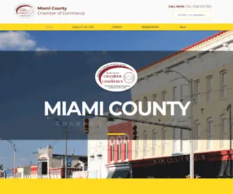 Miamicochamber.com(Miami County Chamber of Commerce) Screenshot