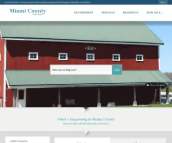 Miamicountyin.gov(Miami County) Screenshot