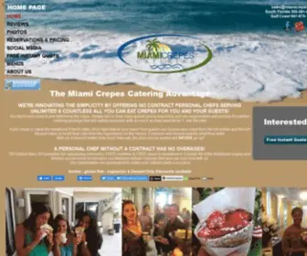 Miamicrepes.net(Miami Catering) Screenshot