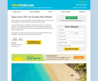 Miamicruise.com(Miami Cruises) Screenshot