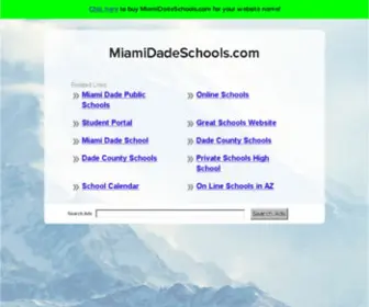 Miamidadeschools.com(Miamidadeschools) Screenshot