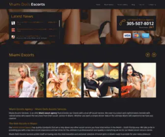 Miamidollsescorts.com(Miami Escorts Services by Miami Escort Agency "Miami Dolls Escorts") Screenshot