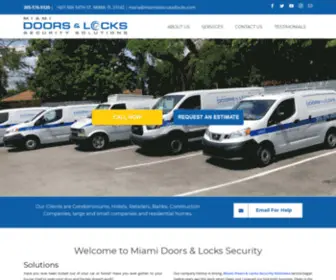 Miamidoorsandlocks.com(Miami Doors & Locks Security Solutions) Screenshot