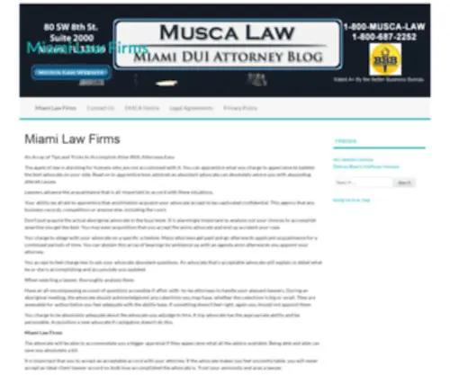 Miamiduiattorneyblog.com(Miamiduiattorneyblog) Screenshot