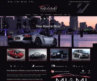 Miamiexoticcarrental.com(Miami Exotic Car Rental) Screenshot