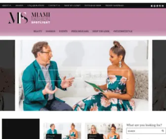 Miamifashionspotlight.net(Miami Fashion Spotlight) Screenshot