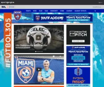 Miamifc.com(Miami FC) Screenshot