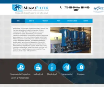 Miamifilter.com(Water Treatment Systems) Screenshot