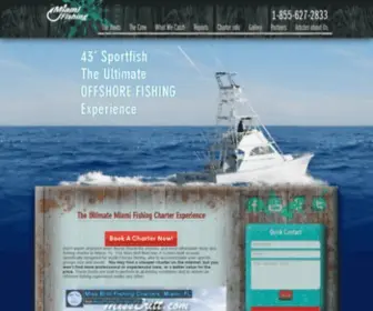 Miamifishing.com(The Ultimate Miami FL Sport Fishing Charter Experience) Screenshot