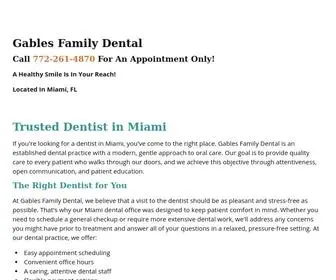 Miamifloridadentist.org(Miami Dentist) Screenshot