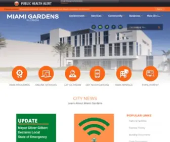 Miamigardens-FL.gov(Miami Gardens) Screenshot