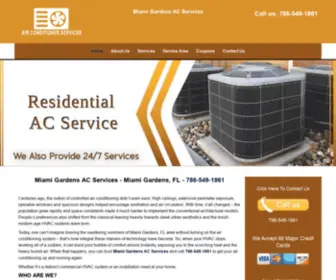 Miamigardensacservices.com(Miami Gardens AC Services) Screenshot