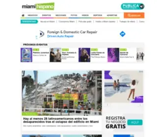 Miamihispano.com(Website de la comunidad Latina de Miami) Screenshot