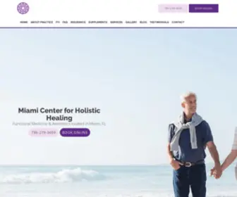 Miamiholistic.com(Miami Center for Holistic Healing) Screenshot