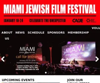 Miamijewishfilmfestival.org(Miami Jewish Film Festival) Screenshot