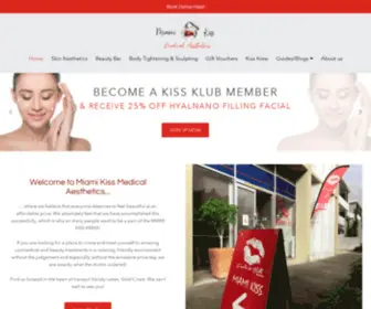 Miamikiss.com(Medical Aesthetics & Beauty Bar) Screenshot