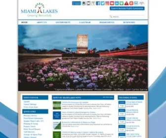Miamilakes-FL.gov(Miami Lakes) Screenshot