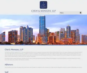 Miamilaw.us.com(Choi & Menezes) Screenshot