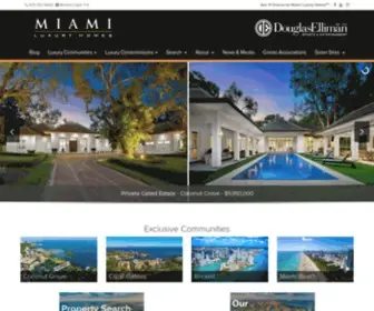 Miamiluxuryhomes.com(The Miami Luxury Homes Group) Screenshot