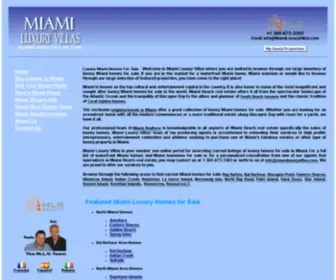 Miamiluxuryvillas.com(Miamiluxuryvillas) Screenshot