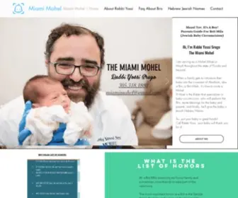 Miamimohel.com(Mohel Rabbi Rabino Yossi Srugo Brit Milah Bris Aventura Florida) Screenshot