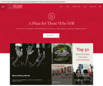 Miamioh.edu(Miami University) Screenshot