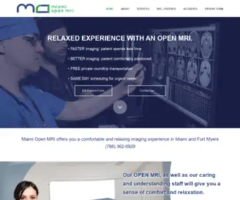 Miamiopenmri.com(Free private roundtrip transportation) Screenshot