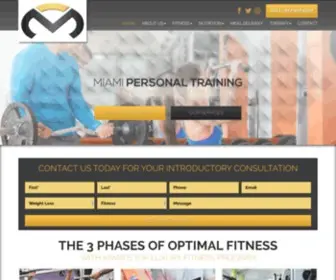 Miamipersonaltraining.org(In Home Personal Training Miami) Screenshot