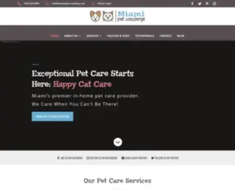 Miamipetconcierge.com(Miami Pet Concierge) Screenshot