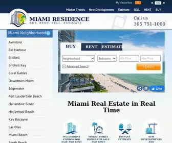 Miamiresidence.com(Real Estate Miami Residence Florida) Screenshot