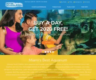 Miamiseaquarium.com(Florida's Best Aquarium in Miami) Screenshot