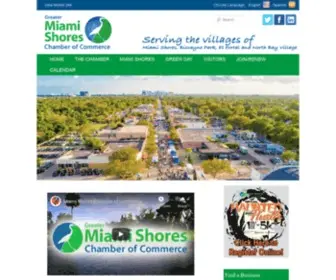 Miamishores.com(Greater Miami Shores Chamber of Commerce) Screenshot