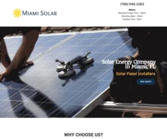 Miamisolarpanelinstallation.com(We are a solar energy company) Screenshot