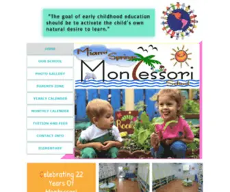 Miamispringsmontessori.com(Montesorri) Screenshot