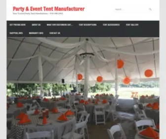 Miamitent.net(Event Tent Manufacturing) Screenshot