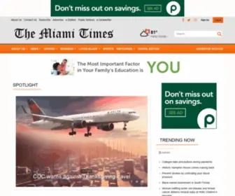 Miamitimesonline.com(Serving South Florida's Black Community Since 1923) Screenshot