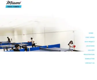 Miamittc.com(Miami Table Tennis Club) Screenshot