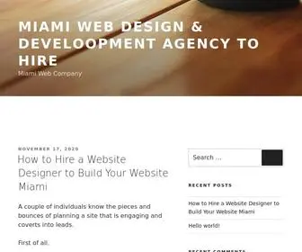 Miamiurbanist.com(Miami Web Design & Develoopment Agency to Hire) Screenshot