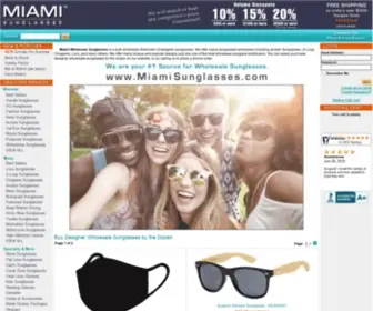 Miamiwholesalesunglasses.com(Miami Wholesale Sunglasses) Screenshot